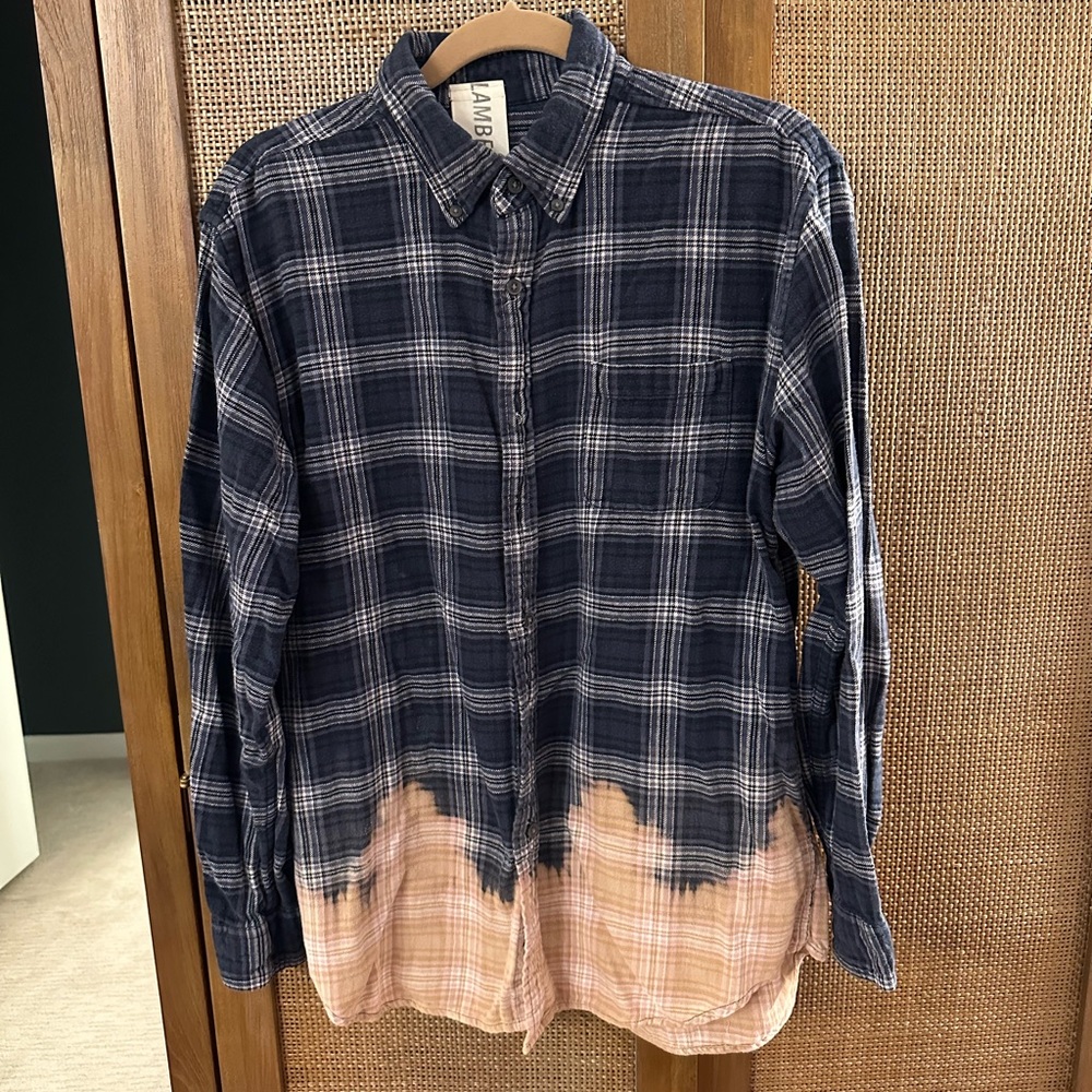 Acid Wash Dip Dye Flannel - Medium